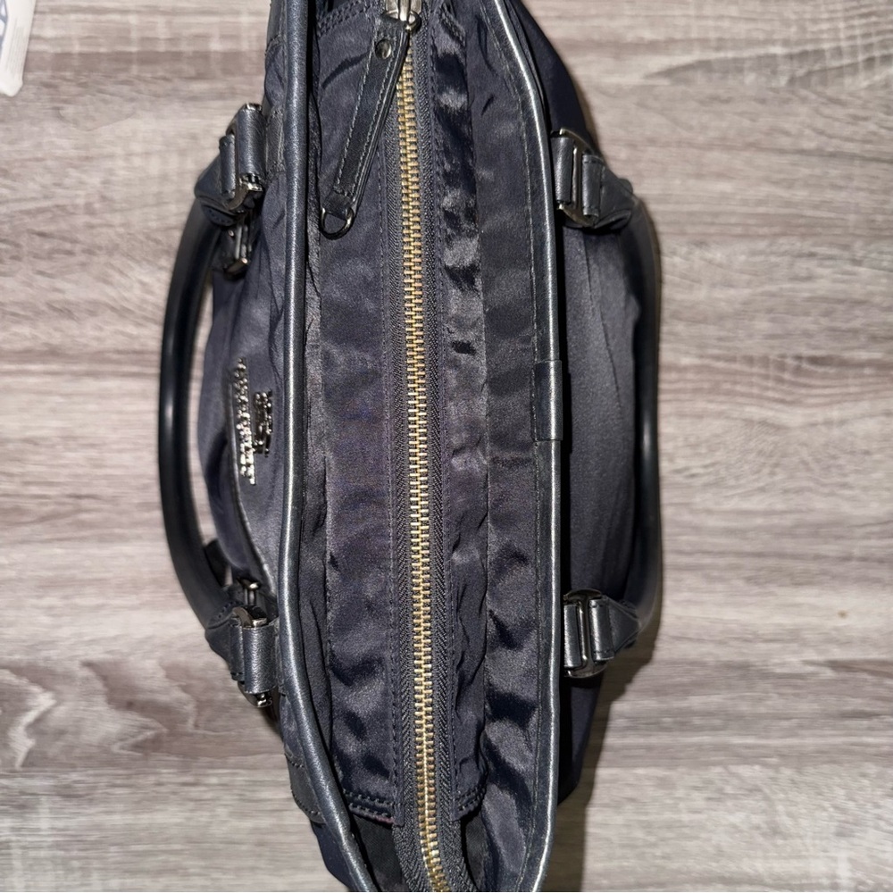 Burberry  Blue Label Hand Bag Nylon Black Auth ti2773 - Picture 10 of 12